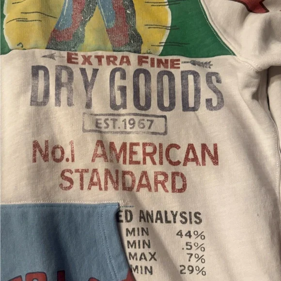 Polo by Ralph Lauren Blue and Cream Graphic Hoodie - Picture 12 of 12